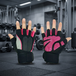 <b>Weight</b> Lifting Gym <b>Gloves</b> Half Finger with Anti-Slip Palm for Workout Exercise Training Fitness Sports and Bodybuilding Unisex - Product Image 2