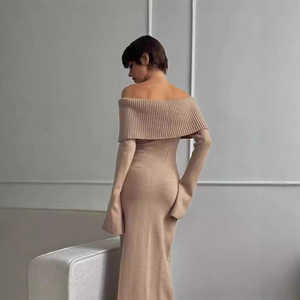 <span class=keywords><strong>Robe</strong></span> <span class=keywords><strong>pull</strong></span> sexy à une épaule en tricot pour l'automne/hiver <span class=keywords><strong>H</strong></span>-22818 - Product Image 4