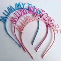 Serre-tête multicolore en plastique PP avec lettres « Future maman » pour la décoration de baby shower, serre-têtes pour future maman