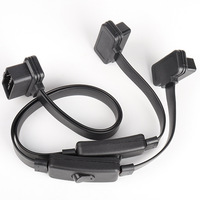 Cable Divisor OBD 2 de 16 Pines Macho a 2 Hembras, Cable en Y OBD, Lector de Códigos con Garantía de 1 Año