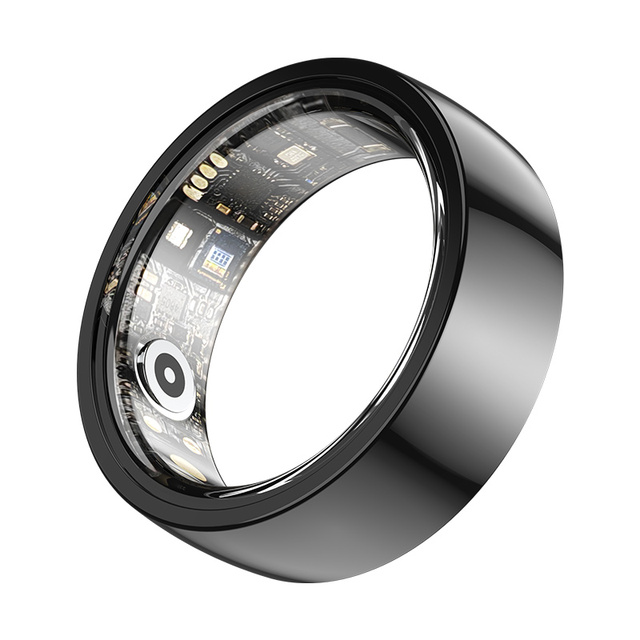Convenient Smart Ring Ceramic Alarm Reminder Sleep Tracker IP68 Waterproof Daily Use (Washing Hands) Call Alert/Sleep Monitoring