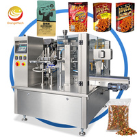 Machine d'emballage rotative automatique ORME pour sachets préformés de fruits secs, chips de banane plantain et chips de pomme de terre en Doypack