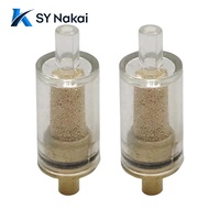 Nouveau silencieux d'échappement en laiton fritté, tube de 4 mm, raccord rapide pour filtre à air, pour système pneumatique de véhicule commercial