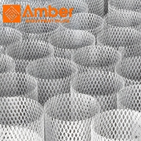 Grillage métallique expansé en acier inoxydable 304L à mailles fines en losange pour composants de substrat catalytique de production d'hydrogène