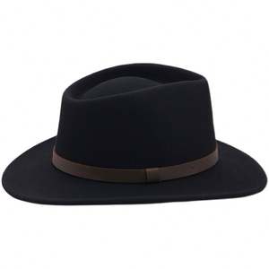 Chapeau haut de forme classique R184 100 % laine à large bord, style équestre et jazz, unisexe, toutes saisons, pour fêtes ou occasions formelles - Product Image 5