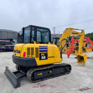 Kumatsu PC56 Mini pelle d'occasion pour l'aménagement paysager de la construction Agriculture Travaux municipaux - Product Image 1