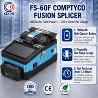KEXINT sortie d'usine FTTH 7S Kit de machine d'épissure de fibres optiques de soudage épisseuse par fusion de fibres optiques