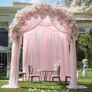 ผ้าม่านตกแต่งซุ้มงานแต่งงาน LANJO ผ้าตาข่ายเนื้อนุ่ม ขนาด 160x600 ซม. ผ้าม่านโปร่งแสง ไม่ยับ สำหรับตกแต่งพิธีในสวน - Product Image 2