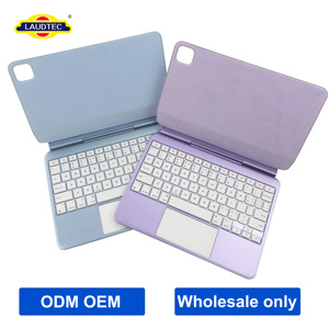 เคสคีย์บอร์ดแม่เหล็ก Laudtec BT พร้อมทัชแพด สำหรับ iPad10 และ iPad11 A16 สีม่วงและสีน้ำเงิน รับผลิตแบบ ODM OEM ขายส่งเท่านั้น - Product Image 1