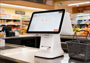 เครื่องแคชเชียร์เครื่องพิมพ์แบบ POS AIO 15.6นิ้วแบบหน้าจอเดี่ยวและสองหน้าจออุปกรณ์เสริมเครื่องพิมพ์แบบ2GB + 32GB - Product Image 3