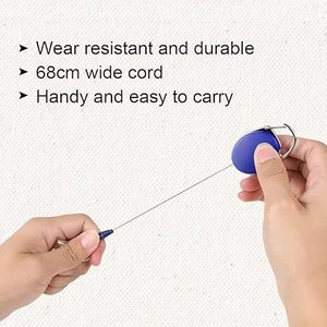 Articolo di Tendenza: Porta Badge Retrattile Resistente con Moschettone e Anello Portachiavi per Carte d'Identità, Forniture per Ufficio, Pronto per la Spedizione - Product Image 4