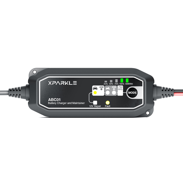 Smart 12V Car Charger with Battery Maintainer for Cars, Motorcycles, RVs and Trucks Reliable Automotive Power Supply