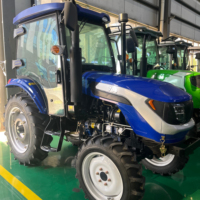 70 PS Allrad-Gartentraktor mit EPA-Zulassung, Mini-Landwirtschaftstraktor mit Frontlader und Heckbagger, für den Agrar- und Landwirtschaftseinsatz, Motorpumpe