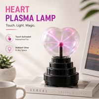 Petite lampe plasma 4 pouces, boule magique électrique, cadeau pour enfants, lampe de nuit, alimentée par USB, sensible au toucher, boule plasma de Noël