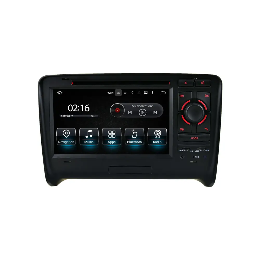 IPS Android 10.0 4 + 64 Lecteur DVD De Voiture à écran GPS Navi Pour Audi TT MK2 8J 2006- 2012 Auto Radio Stéréo Lecteur Multimédia Unité de Tête