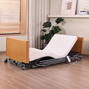 Lit d'hôpital électrique pour personnes âgées <span class=keywords><strong>à</strong></span> usage domestique avec 5 fonctions réglables, lit de soins <span class=keywords><strong>à</strong></span> <span class=keywords><strong>domicile</strong></span> pour personnes atteintes de démence - Product Image 1