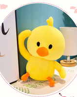 Vente en gros de jouets en peluche kawaii canard de pâques avec nœud brodé canetons kawaii
