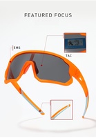 Lunettes de soleil de sport polarisées, légères, confortables, à monture intégrale, durables, de style oversize, avec protection UV400, pour le cyclisme, personnalisables en blanc