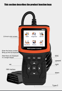<span class=keywords><strong>Autozone</strong></span> kullanımı için pil gücü ile M301 otomotiv OBD-II tarayıcı alternatif kablolu araç tanı aracı - Product Image 6