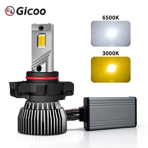 หลอดไฟ LED สำหรับไฟตัดหมอกหน้ารถยนต์ 120W สีคู่ สวิตช์แบ็ค สีขาวเหลือง H1 H3 H4 H7 H11 9005 9006 9012 5202 PSX24W PSX26W - Product Image 2