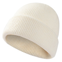 Gorro de Punto Holgado Deportivo al por Mayor, Gorro de Invierno Cálido para Mujer, Gorro de Ciclismo con Vuelta, Gorro Beanie Liso