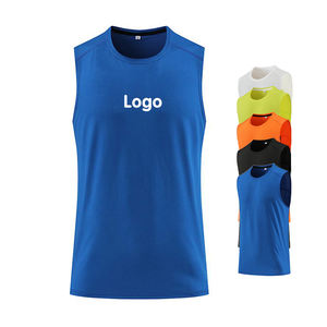 Alta calidad Diseño personalizado Deportes Fútbol Correr Homme Fabricante Sin mangas Deporte Camiseta sin mangas Gimnasio - Product Image 5