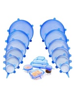 Couvercles réutilisables extensibles durables sans BPA pour conserver la fraîcheur des couvercles réutilisables pour les outils spécialisés dans les aliments aux fruits