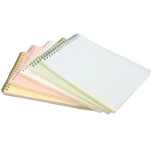 A5 B5 Bulk Planner Gold Foil Cheap School Supplies Sticky Notes Notepad Spiral A4 Notebook