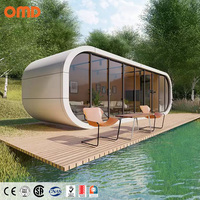 Cabine Apple, hôtel, maisons préfabriquées, maison spatiale, pod, capsule spatiale miniature, structure de construction préfabriquée, cabine Apple pour terrain non utilisé