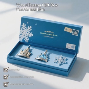 Cajas de Regalo Personalizadas del Mundo de Hielo y Nieve de Harbin para Actividades de Team Building con Logotipo Impreso en la Tapa y la Base - Product Image 2