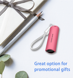 lindo llavero portátil móvil cargador 2600mah Mini banco de potencia de logotipo para publicidad regalo promocional - Product Image 3