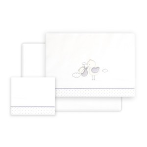 Cigü eña-Oso Set di biancheria da letto per bambini in cotone 3 pezzi per culle lenzuola e trapunte per neonato per uso domestico - Product Image 1