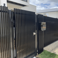 Paneles de Aluminio para Cercas de Piscina, Parte Superior Plana, Cercas Metálicas de Seguridad, Resistentes a la Oxidación, para Piscinas Costeras en Australia