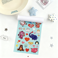 Livre d'autocollants pour la Saint-Valentin, 174 pièces, autocollants en forme d'éléphant, de singe et de cœur, pour l'artisanat, le scrapbooking et la décoration de la Saint-Valentin