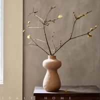 Vase à fleurs en argile de style nordique Jiahu, design irrégulier, polyvalent, pour la maison et les salles à manger, objets d'artisanat et d'ornement