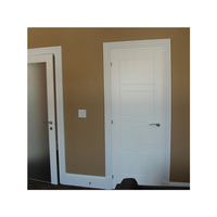 Porte intérieure en bois composite massif Prima Flat, sans peinture, pour maison, location, ensemble de portes pour projets, fabricant