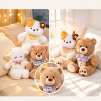 Jouets en peluche animaux de course personnalisés au design amusant : éléphant, chat, mouton, ours en peluche, lapin – Vente en gros