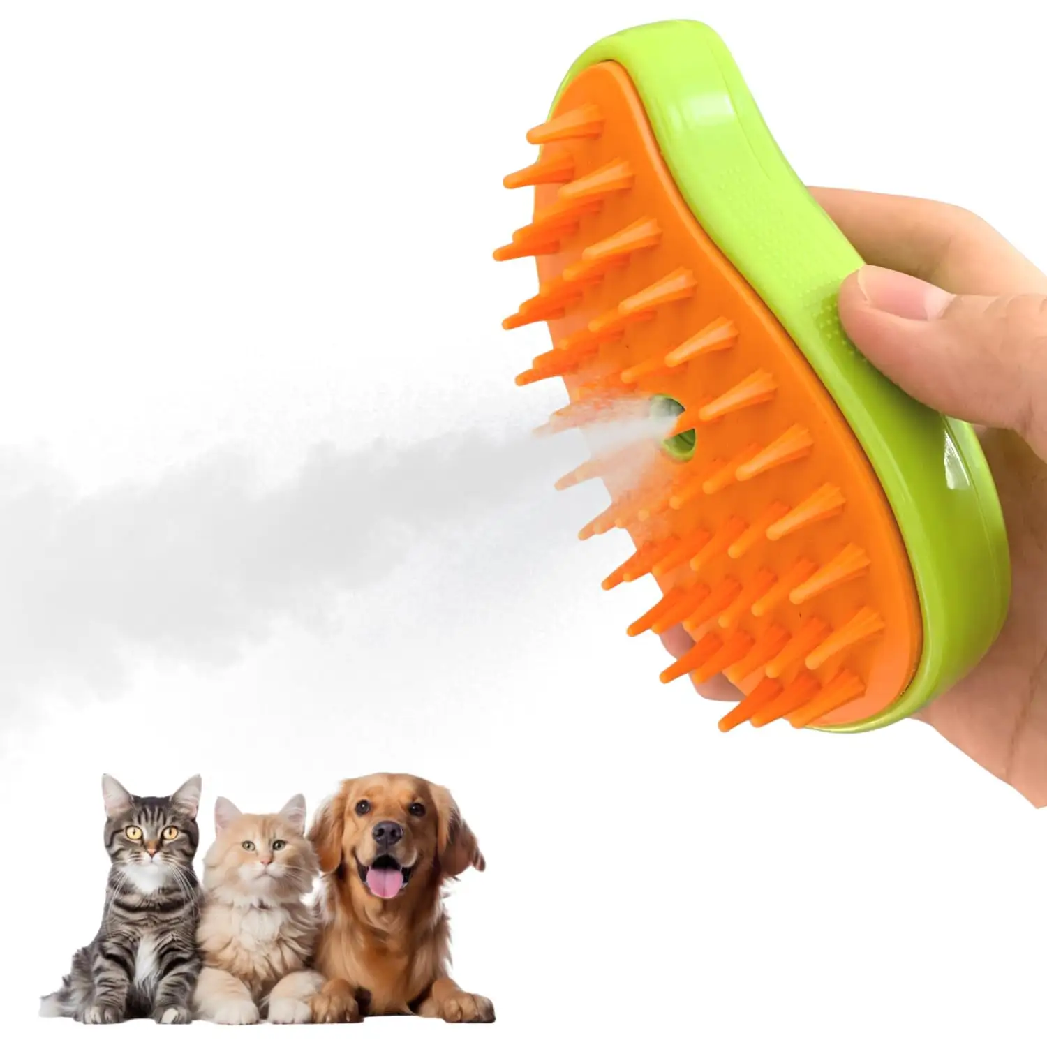 Nuevo lanzamiento Cat Grooming Brush 3 en 1 Steamy Cat Spray Massage Comb