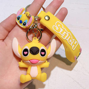 <span class=keywords><strong>Llaveros</strong></span> de Anime Wowei al por Mayor, Llavero de Anime Lindo de Lilo y Stitch, Llavero 3D para Accesorios de Dibujos Animados, Stitch de Goma - Product Image 6