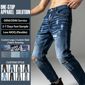 Pantalones Vaqueros de Diseñador de Lujo para <span class=keywords><strong>Hombre</strong></span>, Corte Ajustado, Estilo Y2K, Desgastados, Estilo Hip Hop, Jeans Casuales de Otoño, Moda Urbana - Product Image 1
