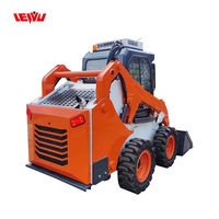 Chargeuse compacte diesel 1500 kg avec cabine, attache rapide universelle pour la construction, l'agriculture, la vente en gros et l'usine