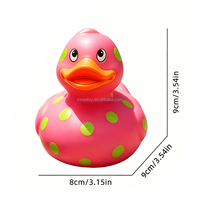 Jouets de bain en PVC de haute qualité, canards en caoutchouc multicolores de 9 cm, grands, sûrs et non toxiques, couleurs vives, canards en caoutchouc assortis