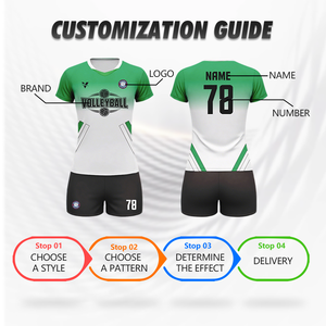 Volleybalshirt voor volwassenen Comfortabel polyester Ronde hals Korte mouw Aangepaste sublimatieprint Volleybaluniform Wv64 - Product Image 3