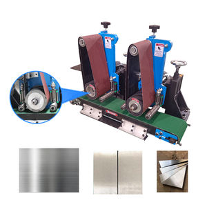 Otomatik geniş zımpara kayışı tezgahı su ıslak alüminyum paslanmaz çelik zımpara makinesi düz düzlem parlatma Grind makineleri - Product Image 4