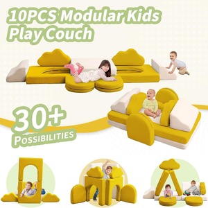 Ensemble de canapé en mousse DIY éducatif pour enfants avec accoudoirs, pour les enfants de 2 à 4 ans, meubles de jeu créatifs - Product Image 5
