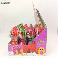 Mini Princesa - Chocolats solides à thème princesse pour œufs avec jouet et chocolat - Boîte de 48 pièces - Fête d'enfants - Vente en gros