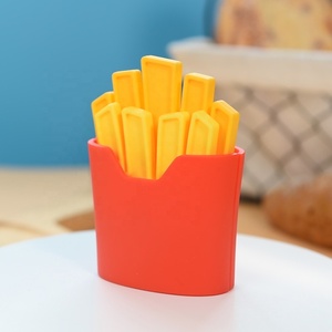 Offre Spéciale jouets empilables en silicone sans BPA <span class=keywords><strong>Puzzle</strong></span> éducatif inspiré par Hamburger frites pour enfants modèle dans un emballage en boîte - Product Image 6