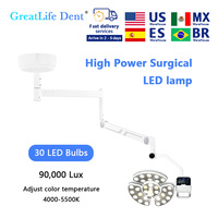 Lampe chirurgicale sans ombre Greatlife Dent 32W 30 LED 100000Lux, lumière médicale adaptée aux unités dentaires