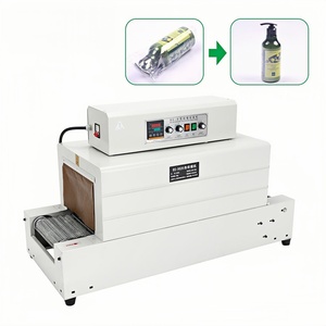 Mesh 3020 Wrapping <strong>Shrinking</strong> Machine Tunnel Machine Single Heat POF PVC PP Film Commercial Food Wood Bottle Packing Machine - Product Image 1