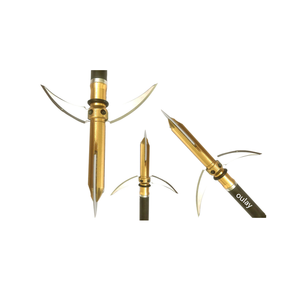 Chiến Đấu Màu Vàng Axe Broadheads Cho Bắn Cung Ngoài Trời Hoặc Săn Bắn Với 2 Lưỡi Mở Rộng - Product Image 3